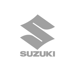 The suzuki logo on a green background.