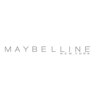Maybelline new york logo with green background for branding.