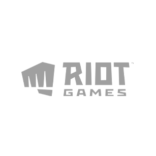 Riot games logo on a green background for esports enthusiasts.
