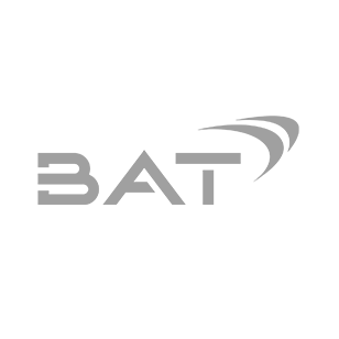 The logo of a bat on a vibrant green background.