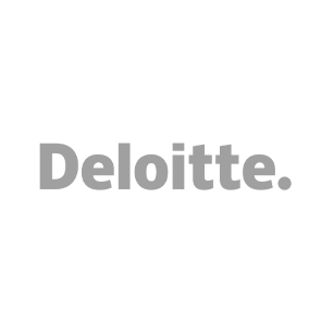 Deloitte logo with green background.