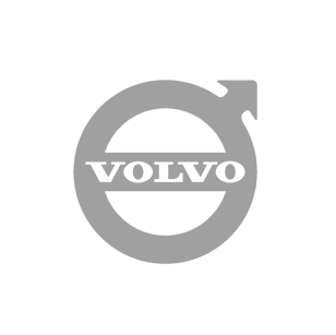 Volvo logo on a green background with call center software reviews.