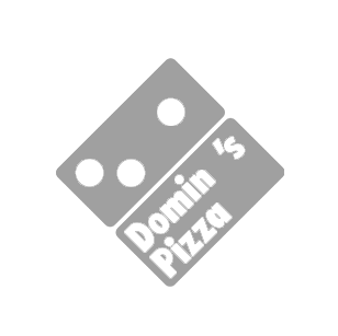 Domino's pizza logo on a green background.