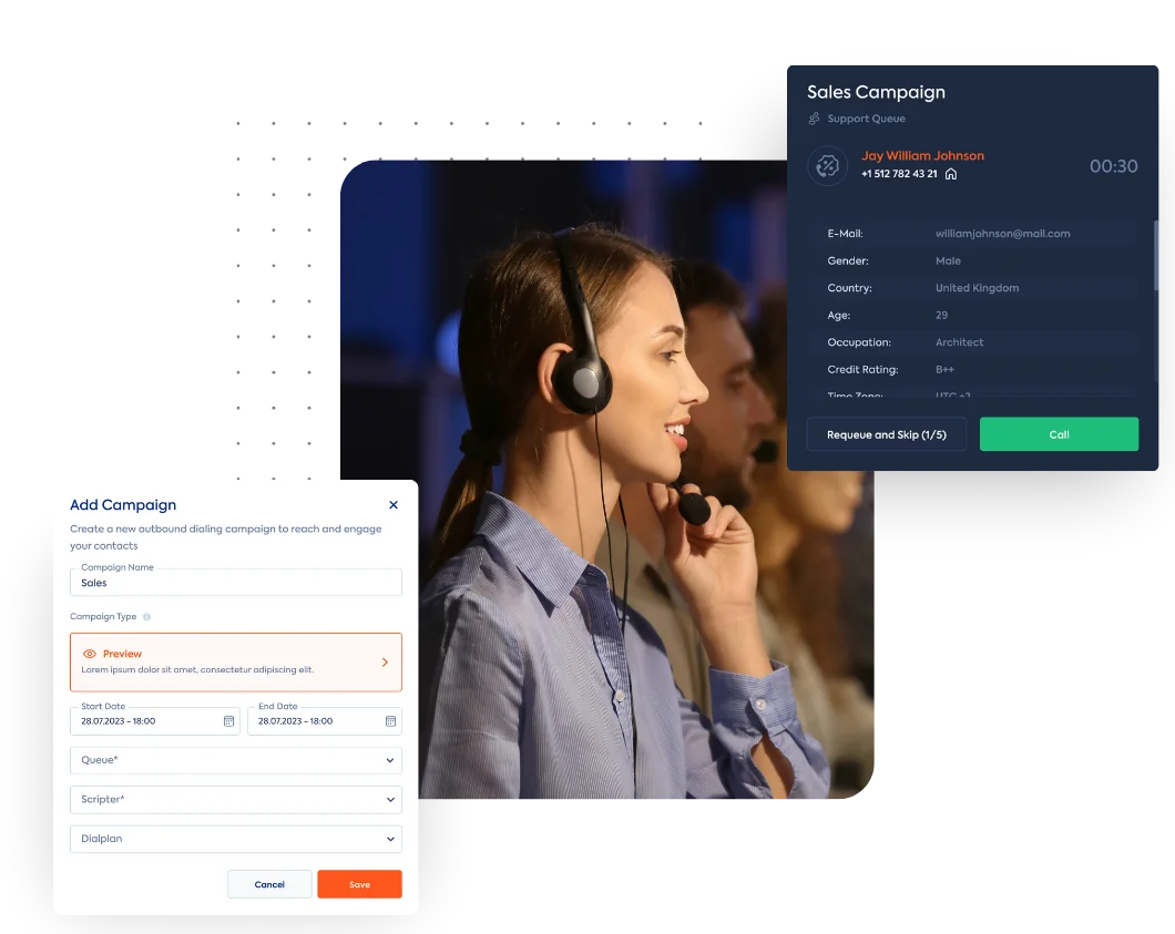 Auto-Dialer Image by Call Cente Studio