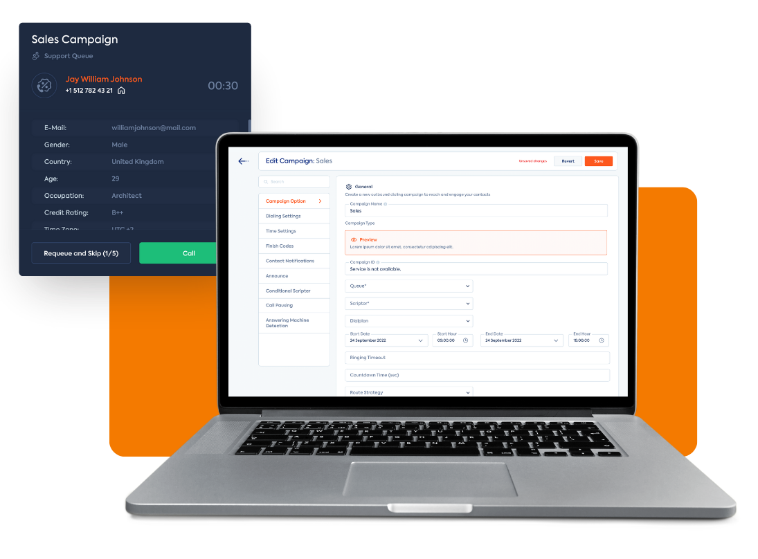 Call Center Studio Dialer Solutions