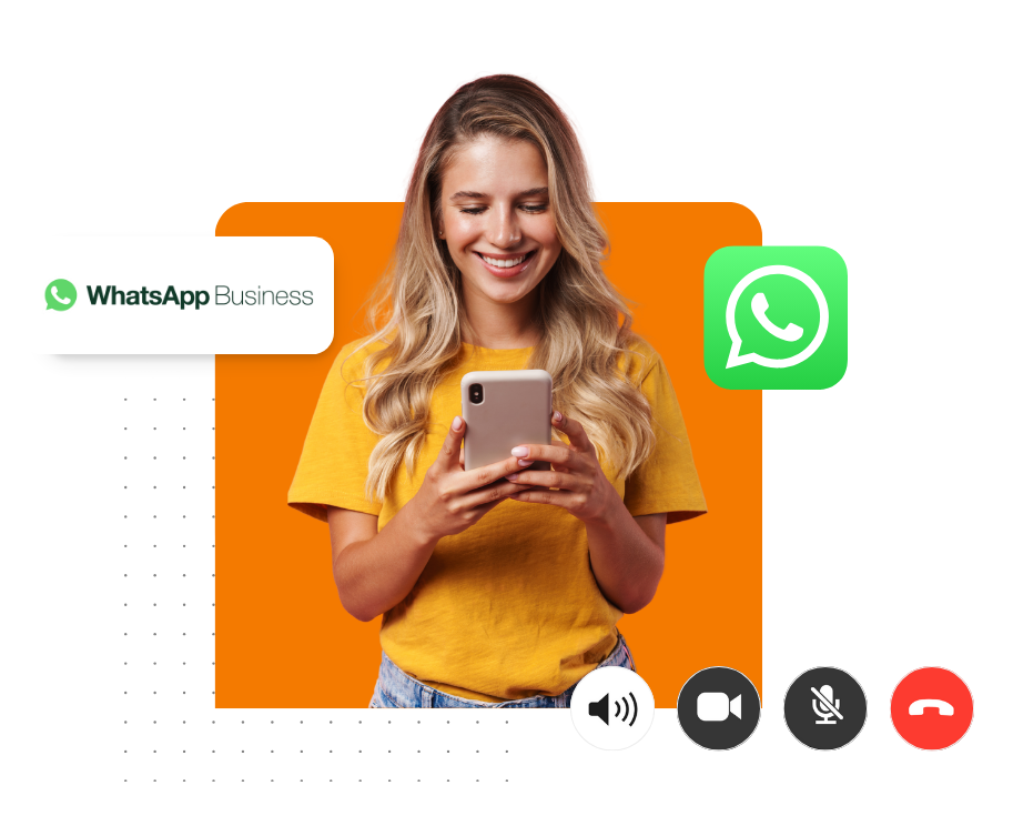 whatsapp business call by Call Center Studio