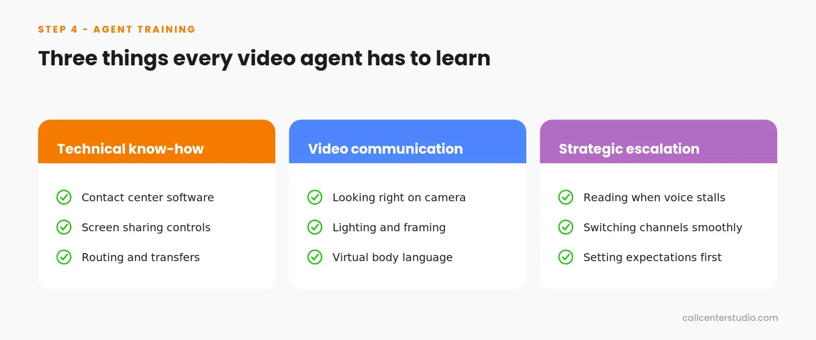 Three things every video agent has to learn